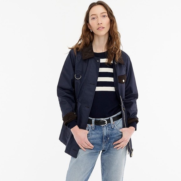 Like New J. Crew Navy Blue Classic Field Jacket - Picture 2 of 11